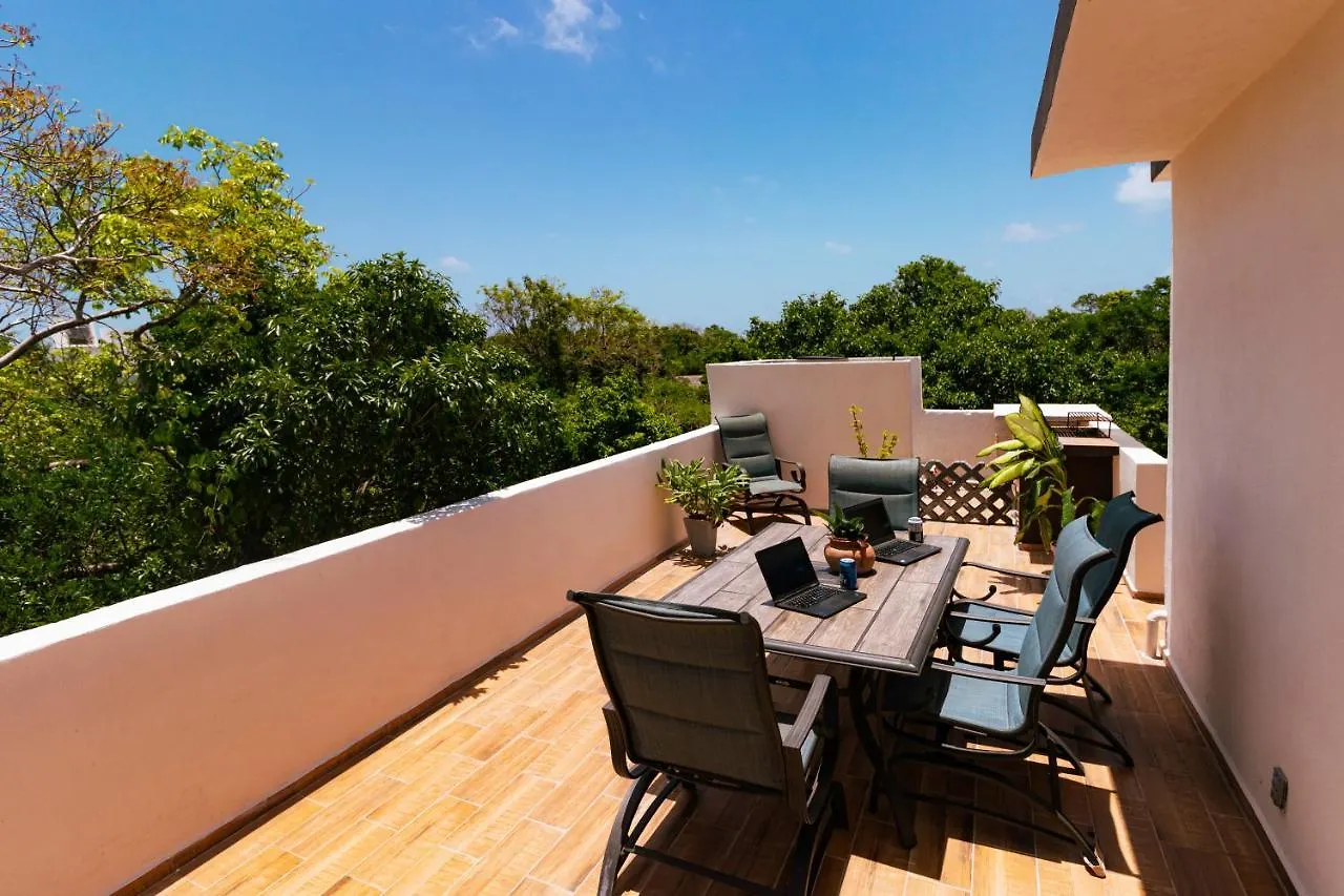 Relaxing Comfortable Jungle View Eklum Villa Rivera Maya Puerto Morelos Pool Ac Gym Gated Community Mexico
