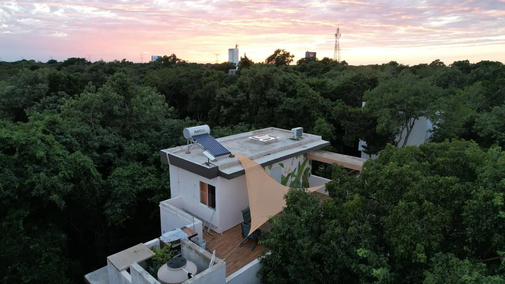 Relaxing Comfortable Jungle View Eklum Villa Rivera Maya Puerto Morelos Pool Ac Gym Gated Community
