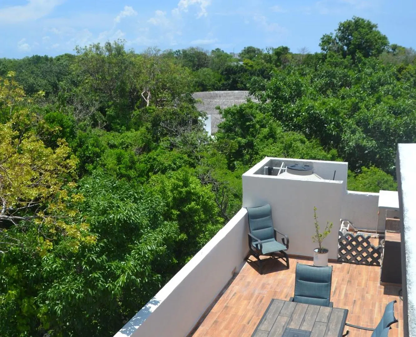 Relaxing Comfortable Jungle View Eklum Villa Rivera Maya Puerto Morelos Pool Ac Gym Gated Community Homestay